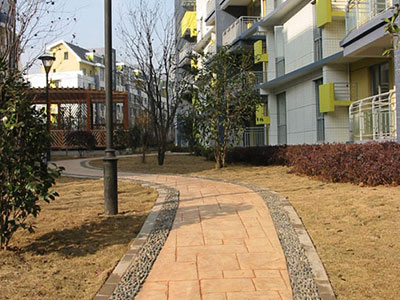 彩色压花地坪价位施工团队效果好